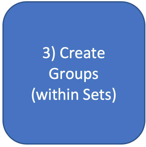 3 create groups within sets